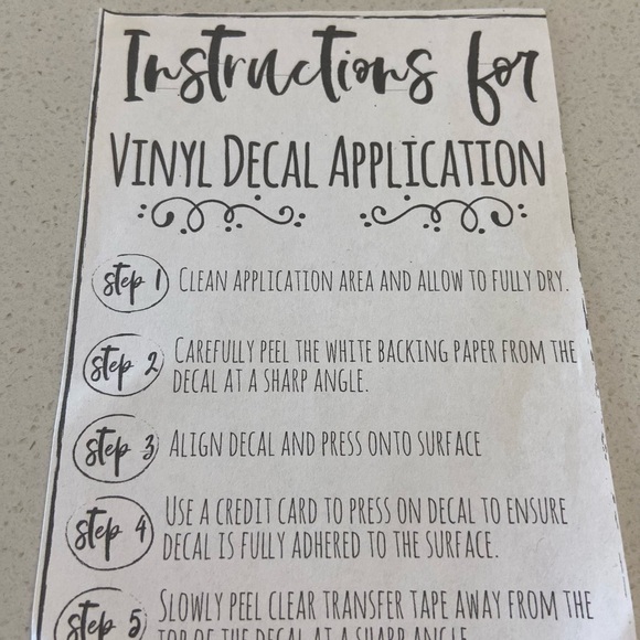 Floral Vinyl Sticker Set - Picture 6 of 6